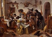 Jan Steen The Word Upside Down (mk08) oil